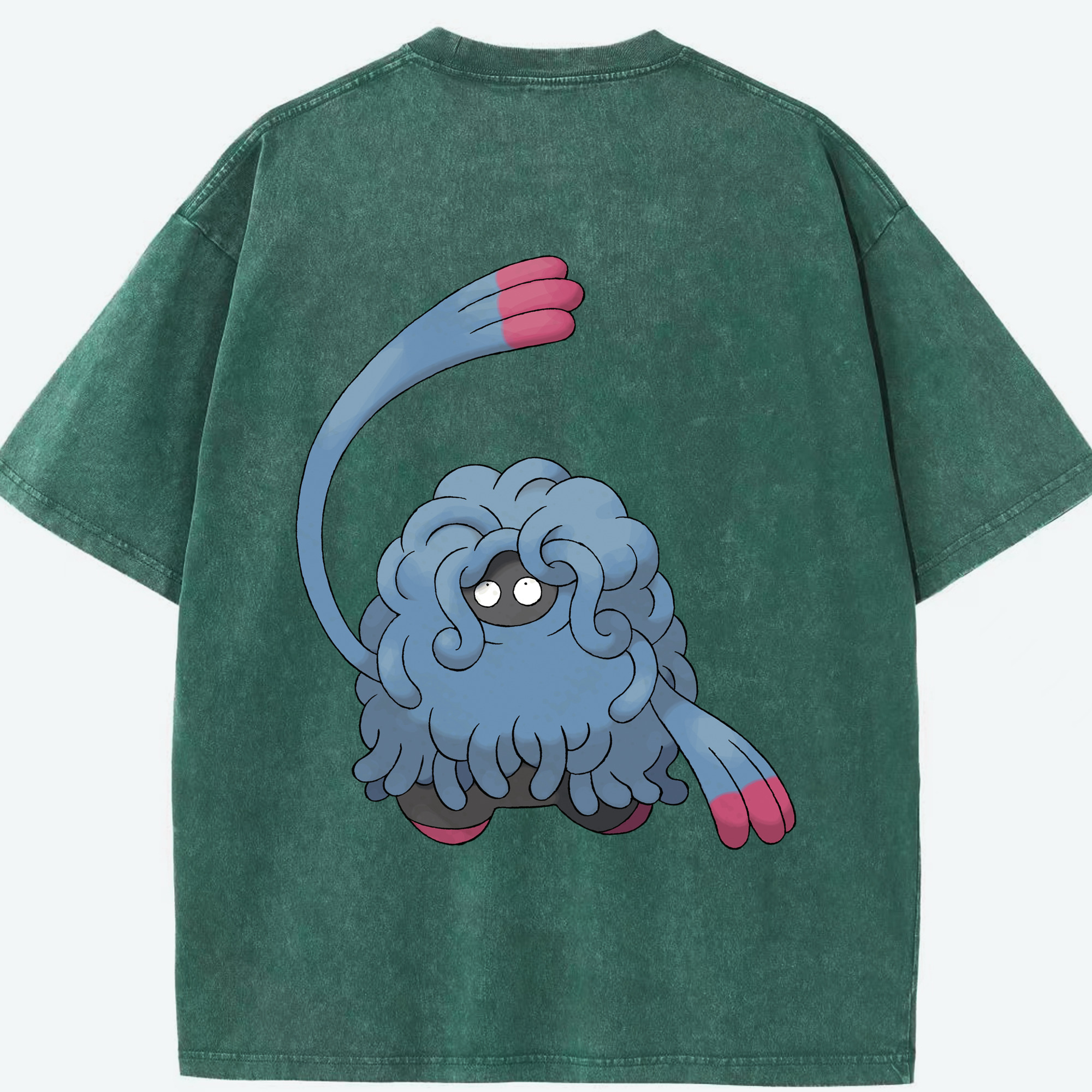 （画像用） ポケットモンスター Pokémon 綿100% ヴィンテージ風 半袖Tシャツ（背面プリント）